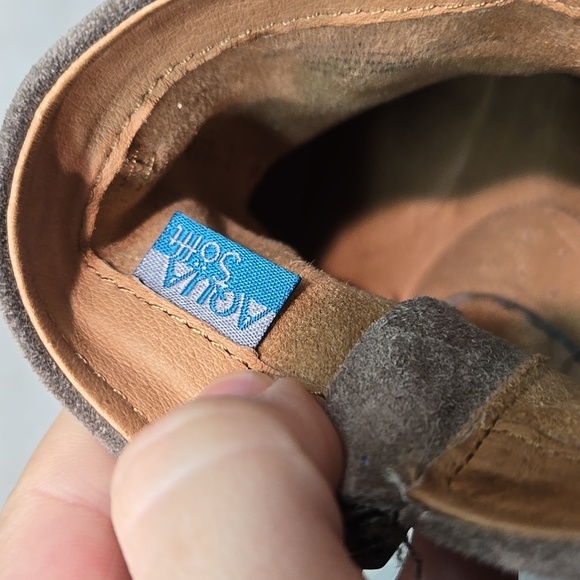 Sofft Women's Siri Dardanos Taupe Wedge Ankle Boots Aqua Shoes Sz 8.5M - Picture 13 of 14